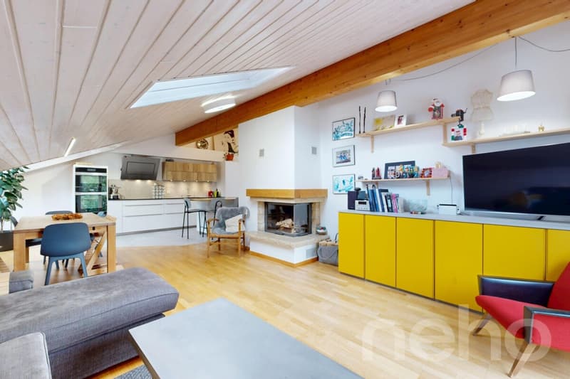 Duplex 5.5 pcs de 166 m² avec cheminée à La Chaux-de-Fonds (3)