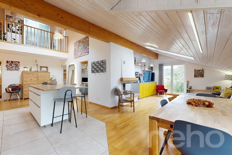 Duplex 5.5 pcs de 166 m² avec cheminée à La Chaux-de-Fonds (4)