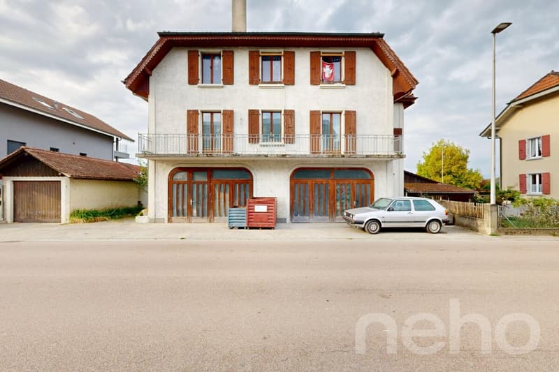 Immeuble: 2x 4,5 pcs + studio + grand garage et surface bureau (2)