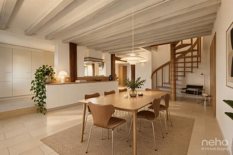 DUPLEX DE CHARME AVEC GRAND POTENTIEL D?AMÉNAGEMENT À SOTTENS 5.5p (2)