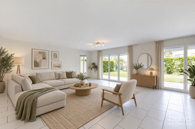 Rez-de-jardin 5,5 pièces à Morges, rénové, jardin privé (2)