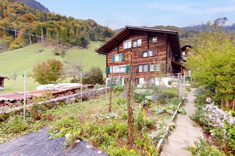 Zwei historische Haushälften mit Garten und Bergsicht in Luchsingen (2)