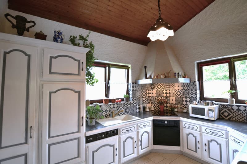 kitchen, white cupboards, sink, dishwasher, microwave, stove