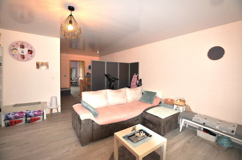 large sofa, square table, lamp, clocks, furniture