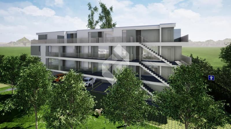 Appartement 1.5 dans Immeuble moderne et design avec grande terrasse (2)