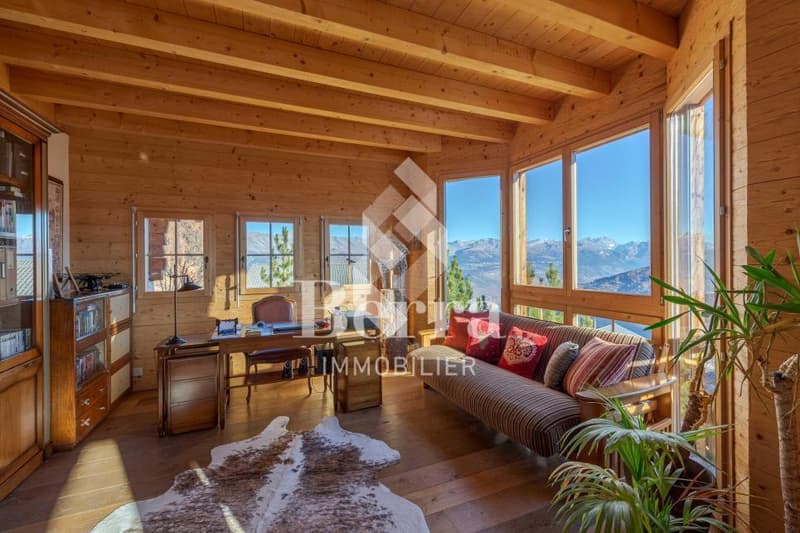 Magnifique chalet de haut standing avec vue panoramique sur les Alpes (6)