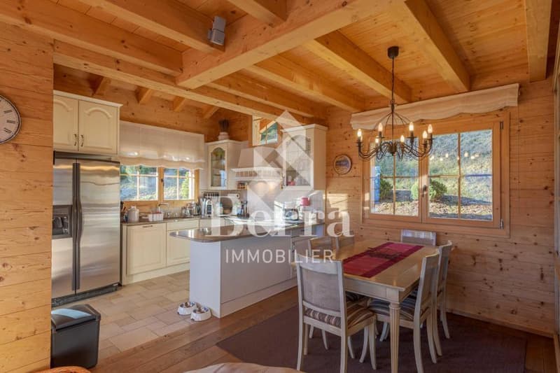 Magnifique chalet de haut standing avec vue panoramique sur les Alpes (4)