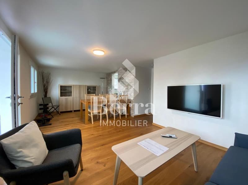 Beautiful renovated chalet with independent studio and panoramic view of Lake Geneva (7)
