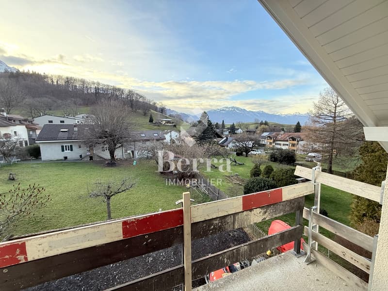 Attique sous combles au Châtel-sur-Bex, livré avec potager privé (2)