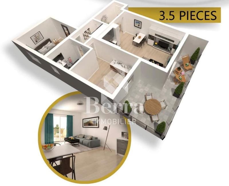 1st floor, top sunlight, 3.5 rooms! (3)