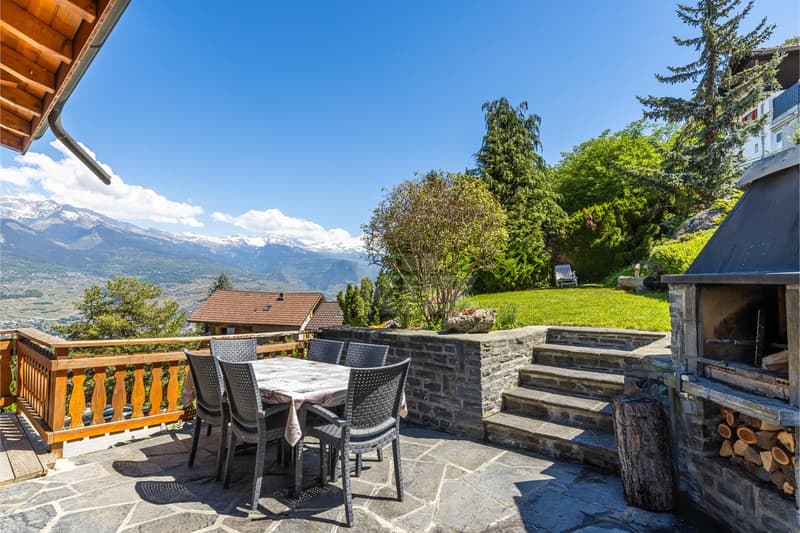Charming chalet with terrace, garden and open view (10)