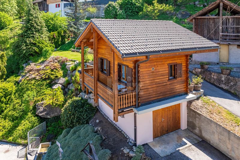 Charming chalet with terrace, garden and open view (11)