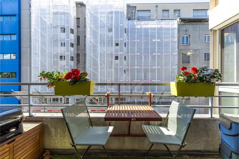 Bello appartamento ristrutturato con balcone nel centro di Ginevra (3)
