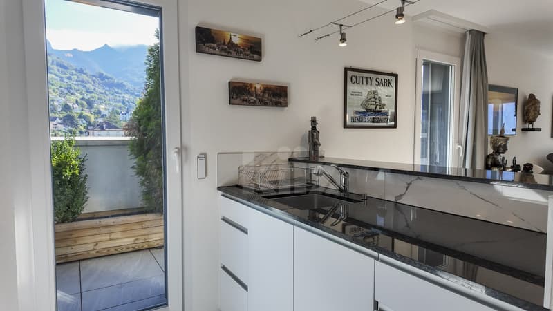 Magnifique attique avec grande terrasse et vue sur le lac (8)