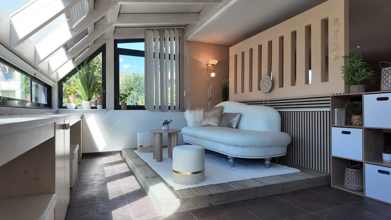 Superbe duplex avec terrasse, jardin et jardin d'hiver (2)