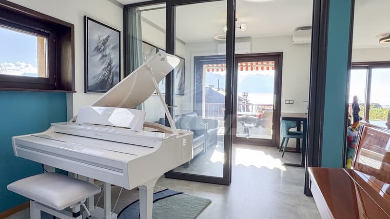 Bel appartement rénové avec balcon et vue panoramique (9)