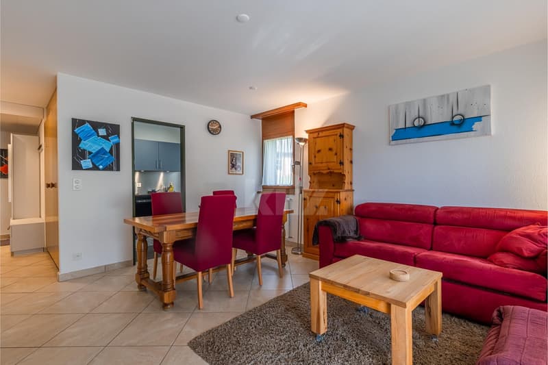 Appartement avec balcon et vue dégagée au pied des pistes (4)