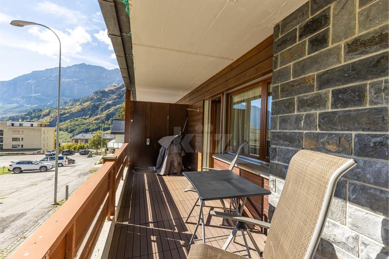 Appartement avec balcon et vue dégagée au pied des pistes (10)