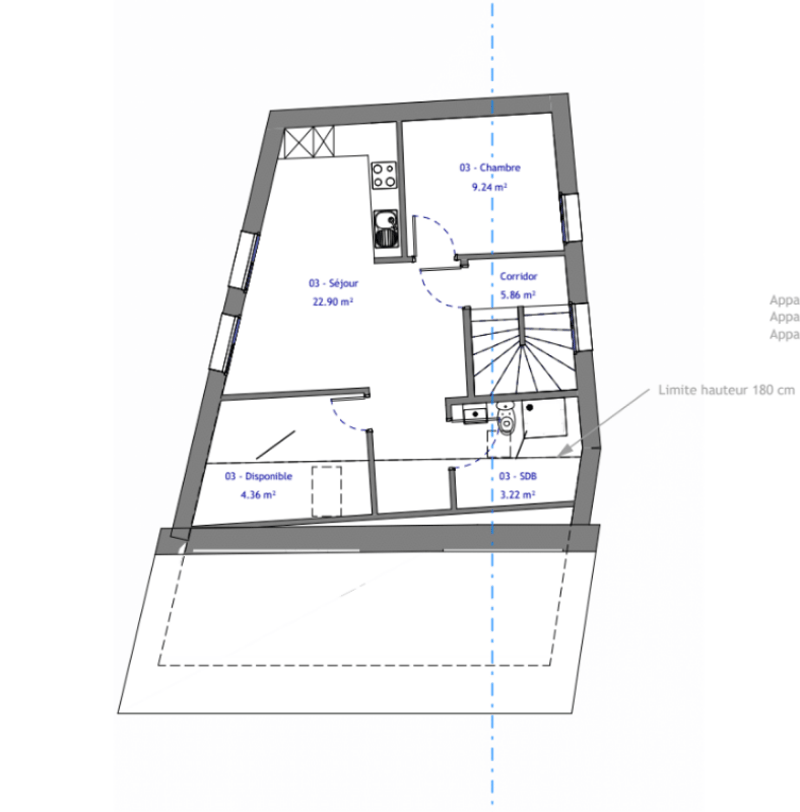 Plan de l'appartement