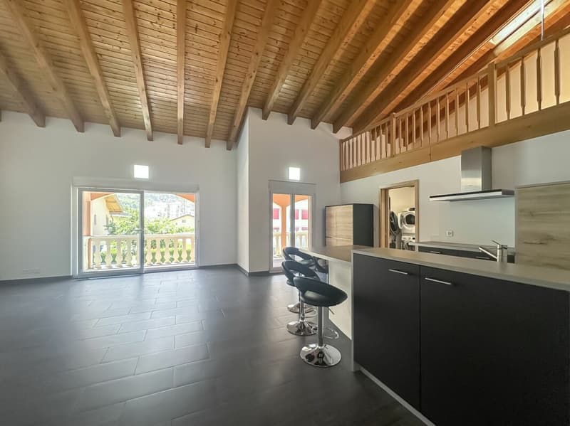 Saxon - Attique de 184 m² au calme, terrasse couverte et 2 places de parc couvertes (2)
