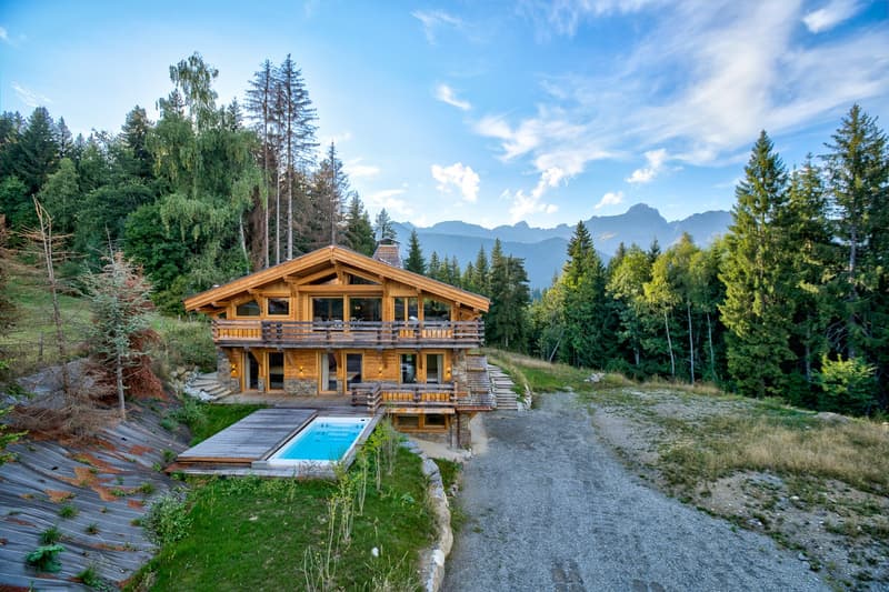 Chalet Combloux, Une opportunité très rare d'acquérir un magnifique chalet neuf. (3)