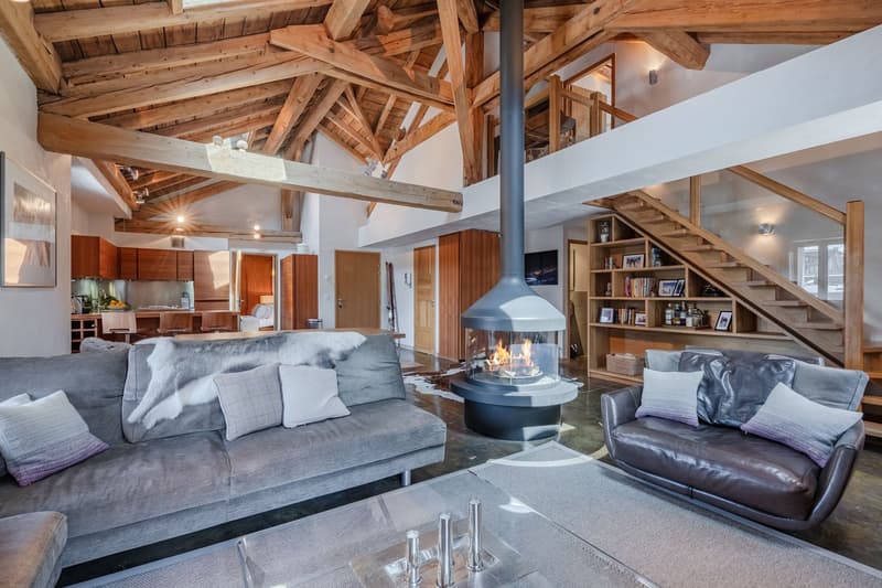Rare appartement duplex au cœur d’Argentière avec vue panoramique sur le massif du Mont-Blanc (3)