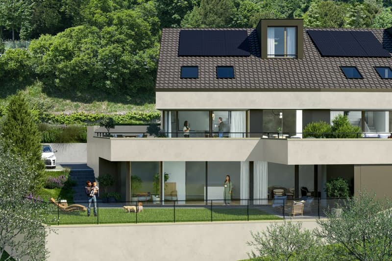 Chardonne - Magnifica villa a schiera nuova di 6.5 locali con vista impareggiabile sul Lago di Ginevra (3)