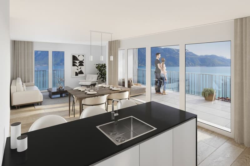 Chexbres: Duplex di 5,5 locali con vista libera sul lago (5)