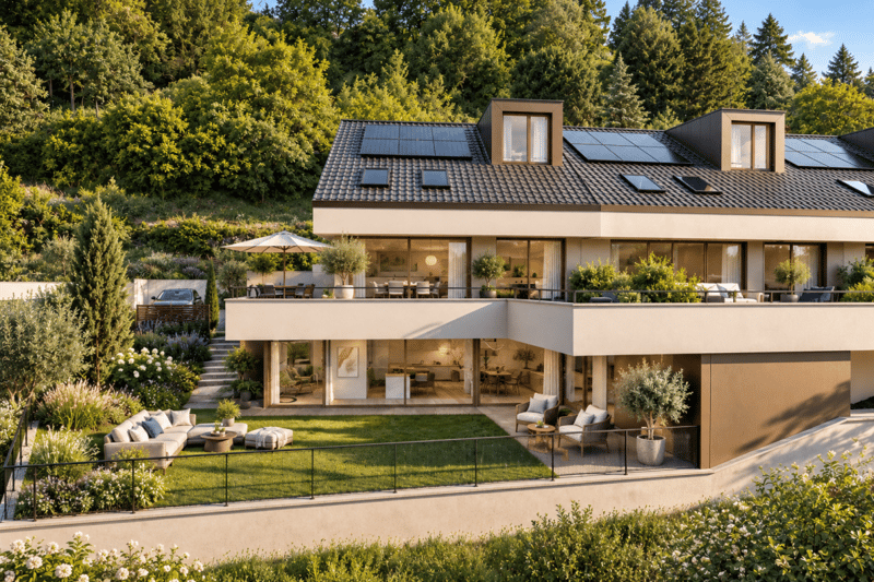 Chardonne - Magnifique villa accolée neuve de 6.5 pces avec une vue imprenable sur le Léman (3)
