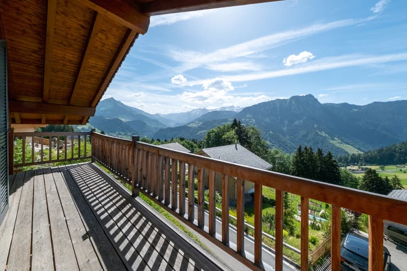 CHALET - BALCONIES, TERRACE, GARDEN - PANORAMIC VIEW - EXCLUSIVE (2)