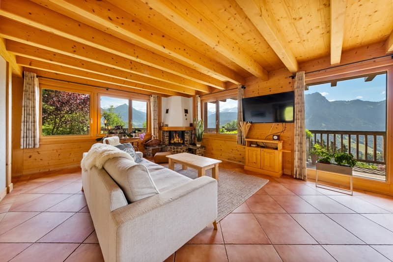 CHALET - BALCONIES, TERRACE, GARDEN - PANORAMIC VIEW - EXCLUSIVE (4)