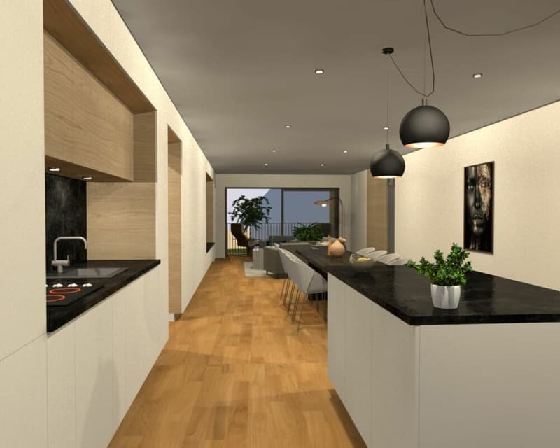 ARI-255 - 4.5-room apartments WEST - Ground floor and 1st floor - living area of 129.80 m2 (2)