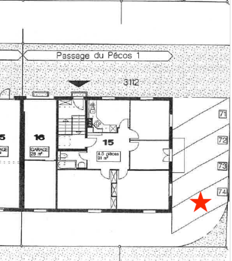 Place de parc extérieure à 5 min. du CHUV - No 74 (4)