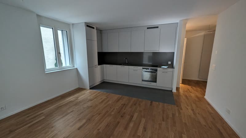 Küche mit Wohn-/Esszimmer