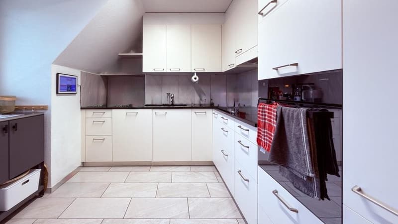 Appartement-maisonnette de 6,5 pièces avec cheminée et deux balcons à Riehen (2)