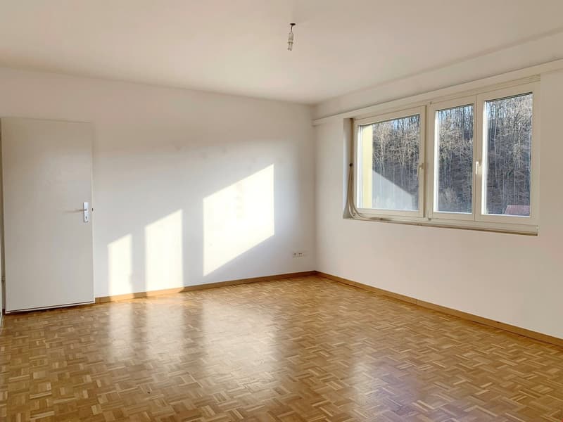 Schlafzimmer mit Parkettboden