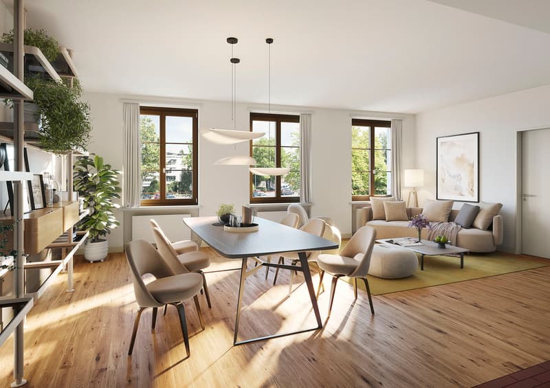 Totally renovated 4.5-room maisonette apartments in the city center of Sursee (1)