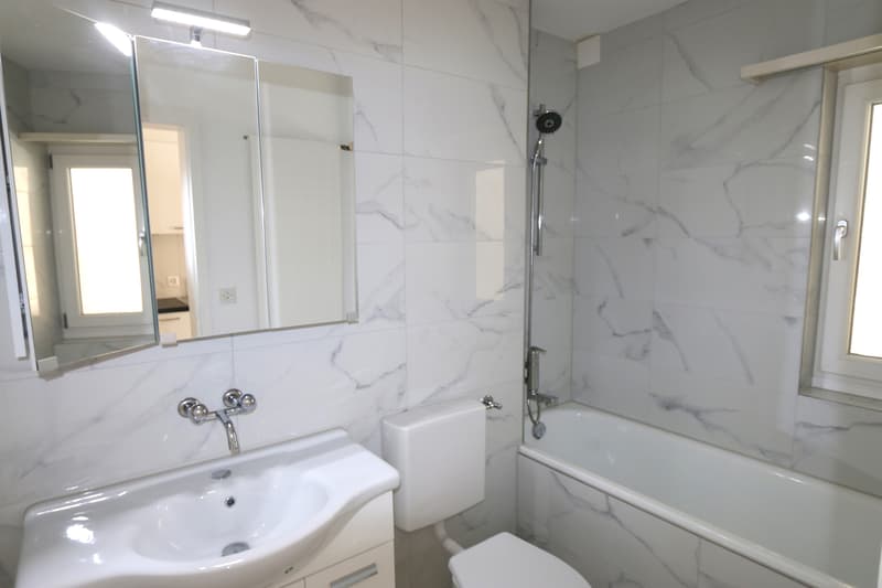 3.5 Zi. Maisonette-Wohnung mit Galerie 2.OG/DG, Bad mit Wanne, WC, Lavabo