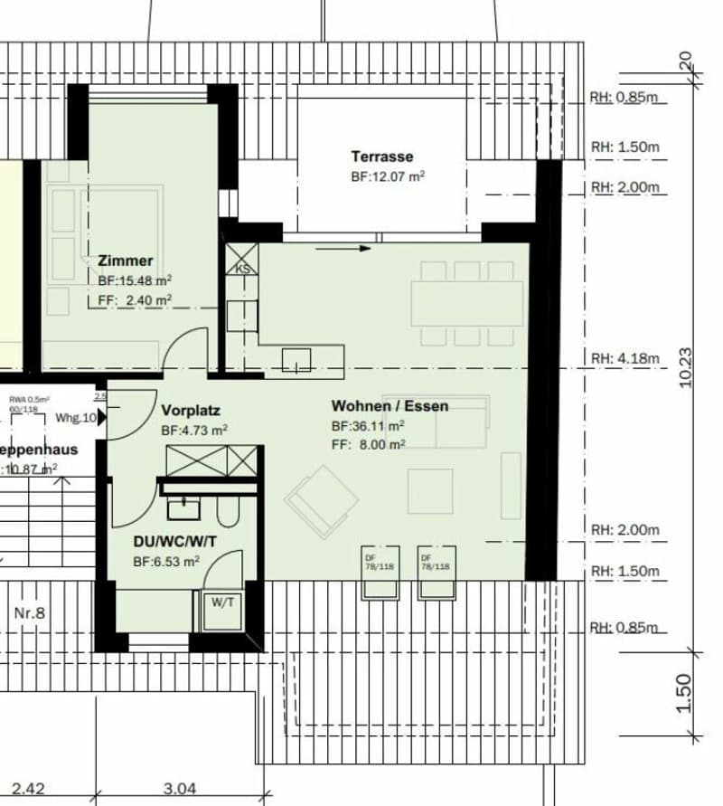 First rental after renovation - Dreamy 2.5-room attic apartments with lake view! (8)