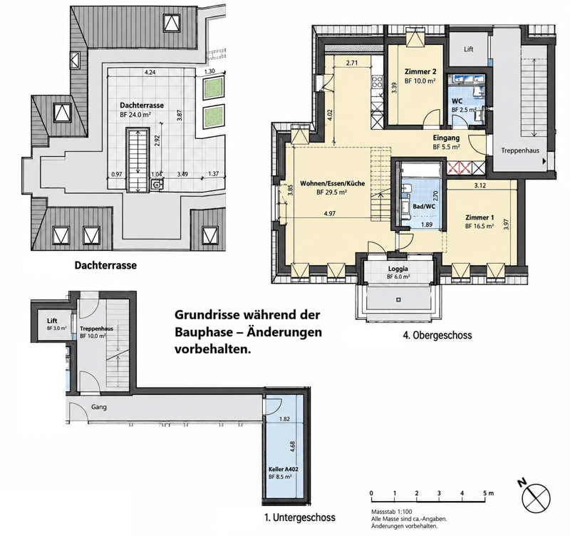 Erstbezug - Wohnen über den Dächern von Höngg zentral mit eigener Dachterrasse und Weitblick (11)