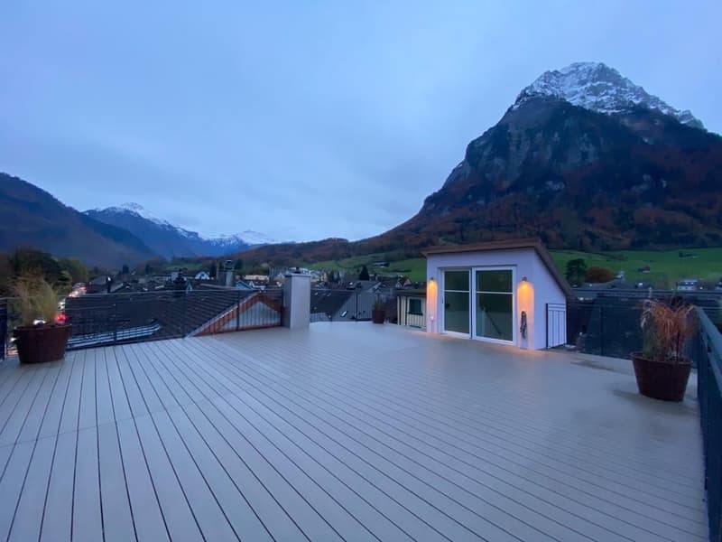 5,5 Zimmer-Attika Wohnung im Zentrum von Glarus mit grosszügiger Terrasse (10)