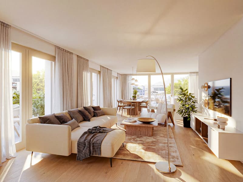 Neubauwohnung mit Weitblick - 4.5 Zimmer im 1. Obergeschoss (6)
