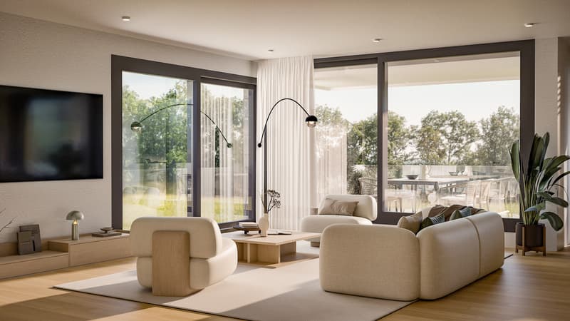 Dernière unité disponible - Appartement neuf de 4,5 pièces lumineux à Obfelden (3)