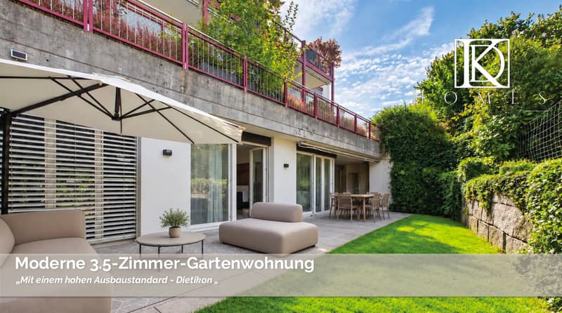 Moderne 3.5-Zimmer Gartenwohnung an top Lage (1)