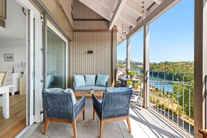 Fantastische 4-Zimmer Maisonette- Wohnung mit Rheinblick (1)