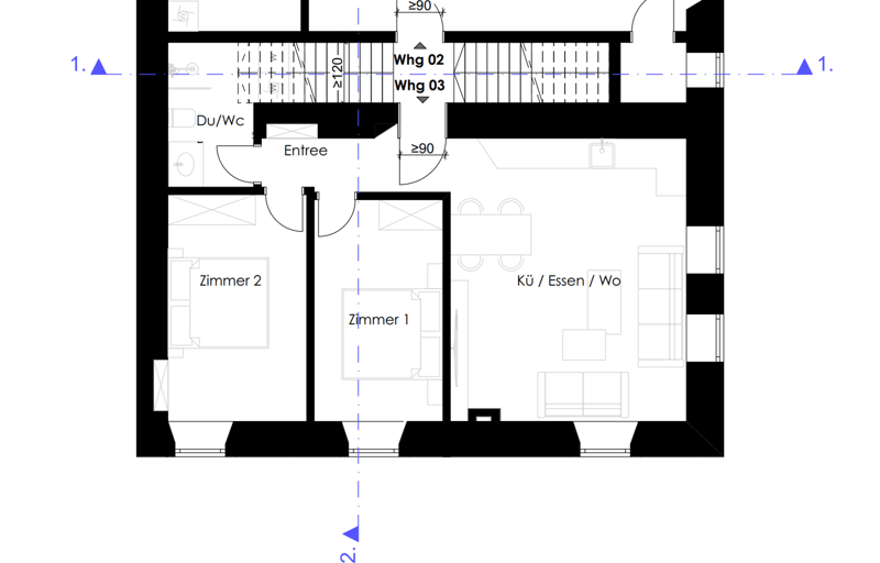 Charming 3.5-room apartment in a quiet location in Hallau (8)