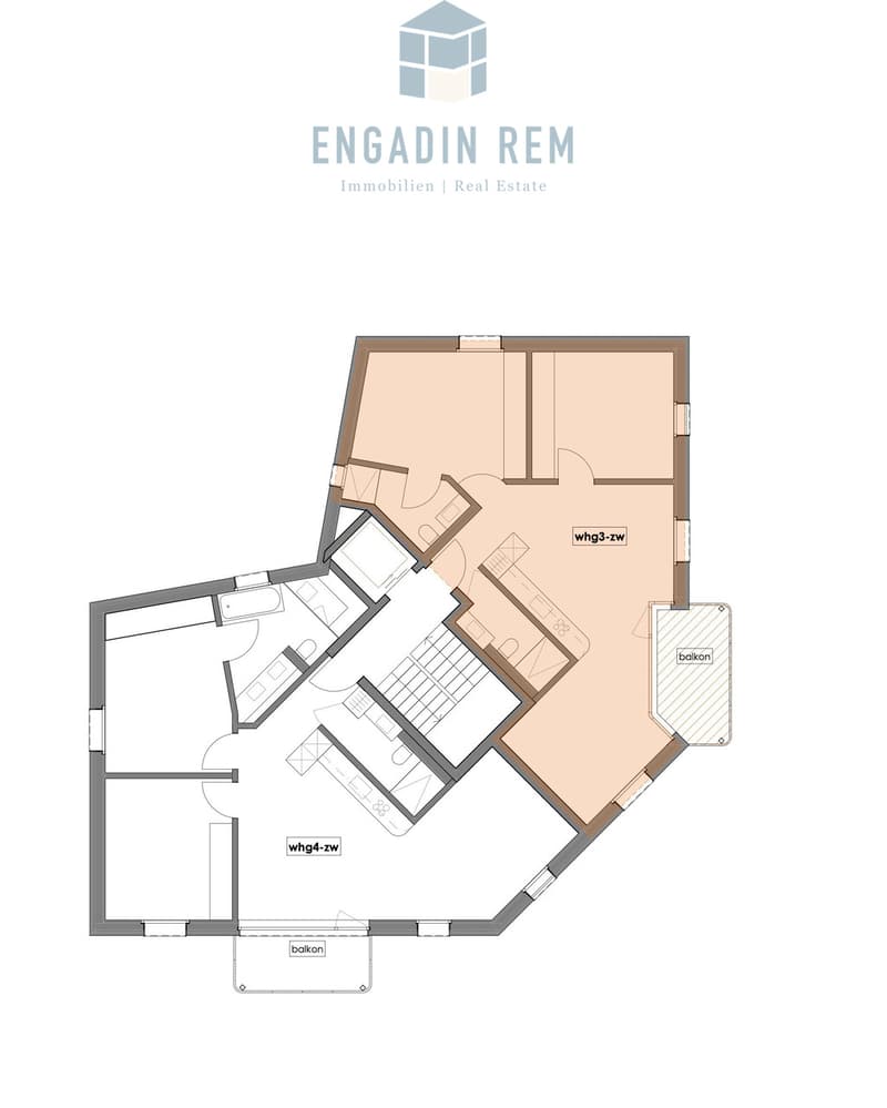 Wohnung Nr. 3 / Dachgeschoss / Flat no. 3 / top floor / Appartamento n. 3 / ultimo piano