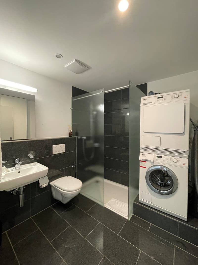 Vivre comme dans un hôtel - appartement de 3,5 pièces entièrement équipé dans le Service-Wohnpark Freihofmatte (6)