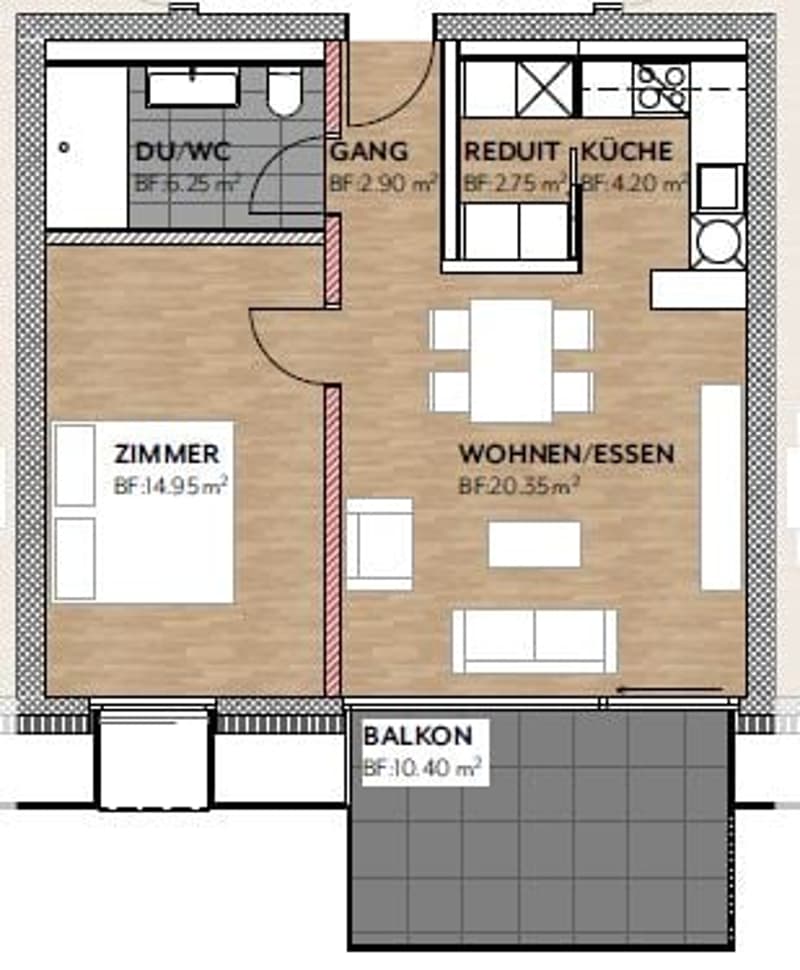 Moderne 2.5-Zimmerwohnung an ruhiger Lage in Steinen (6)