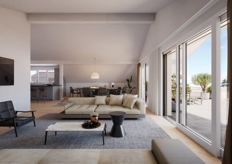 Last, unique attic apartment on one floor with direct elevator access "at Gerenbach" (3)